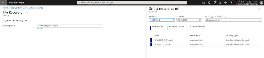How to Restore either Data from a Virtual Server Hard drive, or the Entire Virtual Server, in any Region